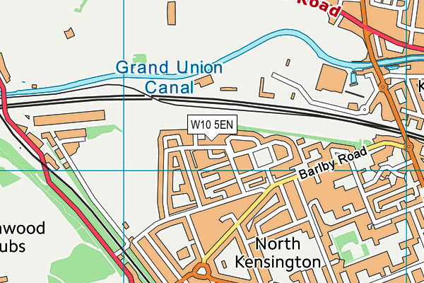 W10 5EN map - OS VectorMap District (Ordnance Survey)