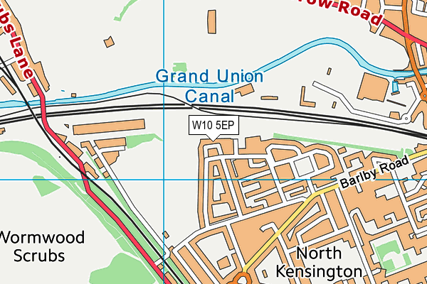 W10 5EP map - OS VectorMap District (Ordnance Survey)