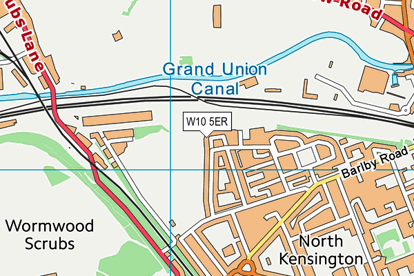 W10 5ER map - OS VectorMap District (Ordnance Survey)