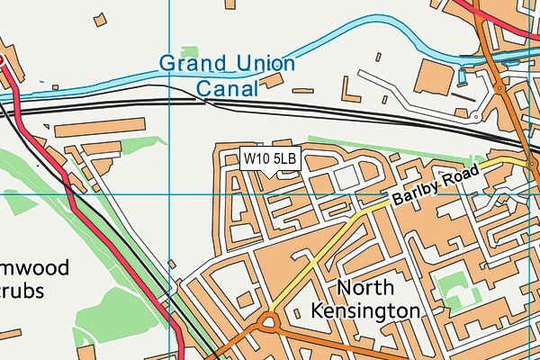 W10 5LB map - OS VectorMap District (Ordnance Survey)