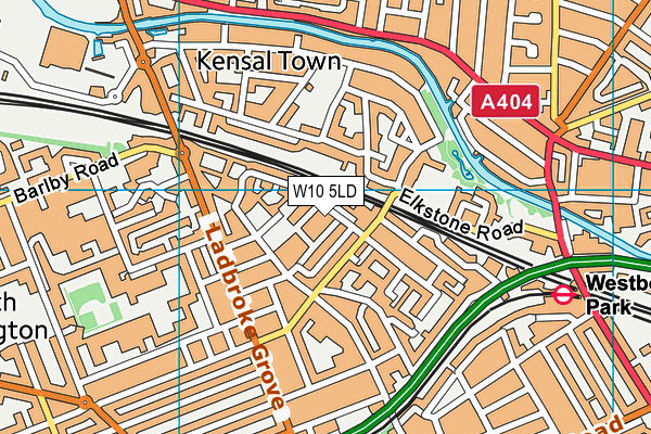 W10 5LD map - OS VectorMap District (Ordnance Survey)