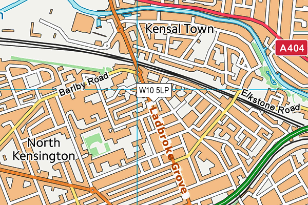 W10 5LP map - OS VectorMap District (Ordnance Survey)