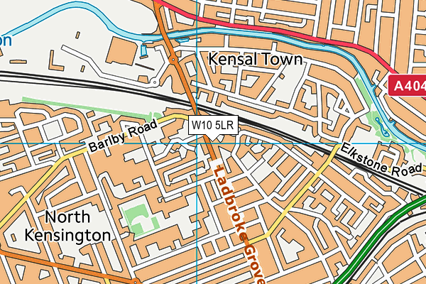 W10 5LR map - OS VectorMap District (Ordnance Survey)