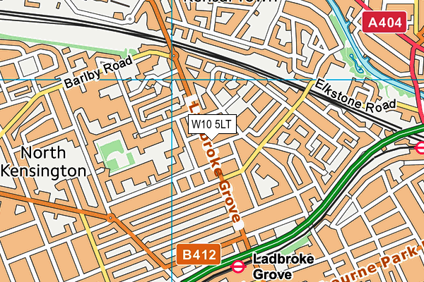 W10 5LT map - OS VectorMap District (Ordnance Survey)