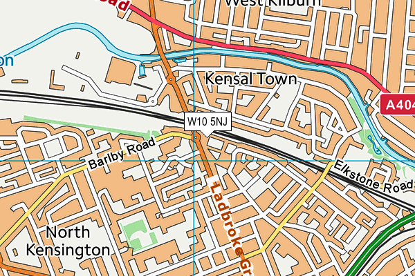 W10 5NJ map - OS VectorMap District (Ordnance Survey)