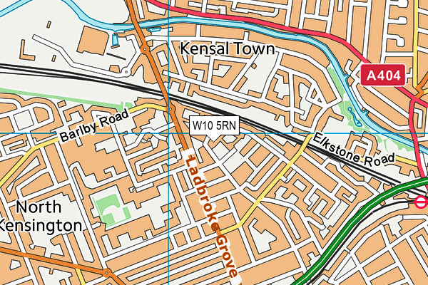 W10 5RN map - OS VectorMap District (Ordnance Survey)