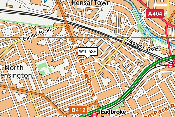 W10 5SF map - OS VectorMap District (Ordnance Survey)