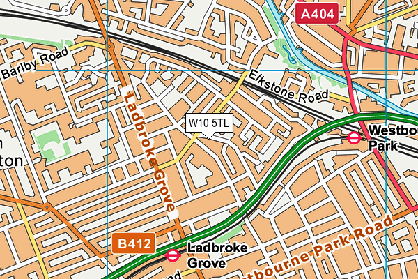 W10 5TL map - OS VectorMap District (Ordnance Survey)