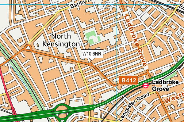 W10 6NR map - OS VectorMap District (Ordnance Survey)