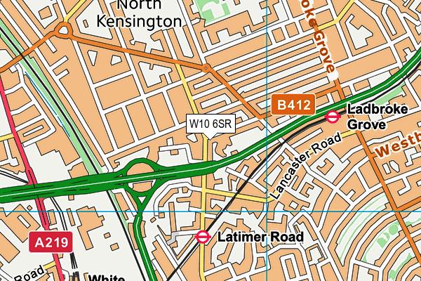 W10 6SR map - OS VectorMap District (Ordnance Survey)