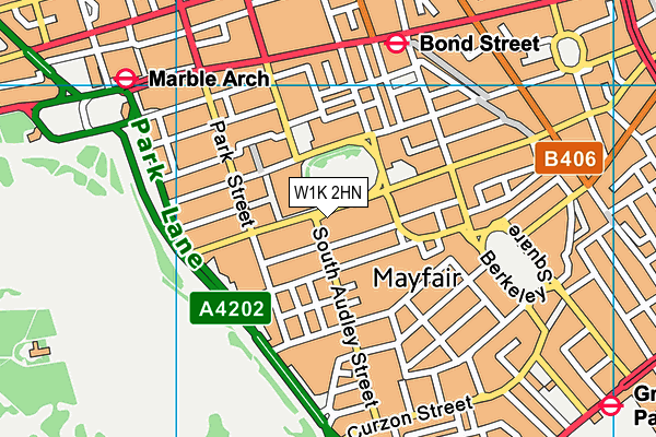 W1K 2HN map - OS VectorMap District (Ordnance Survey)