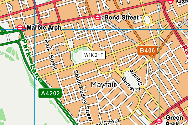 W1K 2HT map - OS VectorMap District (Ordnance Survey)