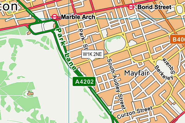 W1K 2NE map - OS VectorMap District (Ordnance Survey)