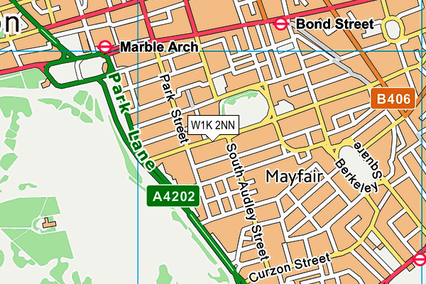 W1K 2NN map - OS VectorMap District (Ordnance Survey)