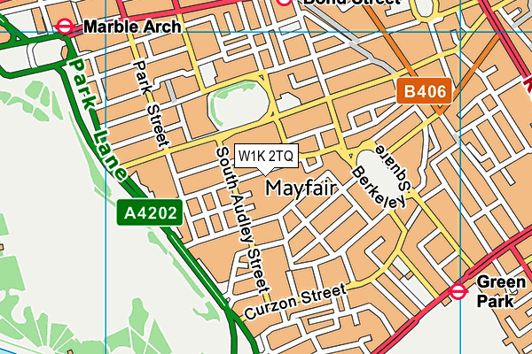 W1K 2TQ map - OS VectorMap District (Ordnance Survey)