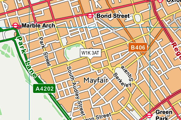 W1K 3AT map - OS VectorMap District (Ordnance Survey)