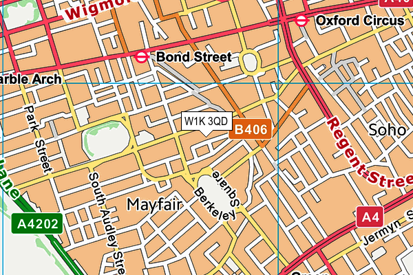 W1K 3QD map - OS VectorMap District (Ordnance Survey)