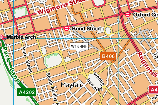 W1K 4NF map - OS VectorMap District (Ordnance Survey)