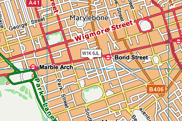 W1K 6JL map - OS VectorMap District (Ordnance Survey)