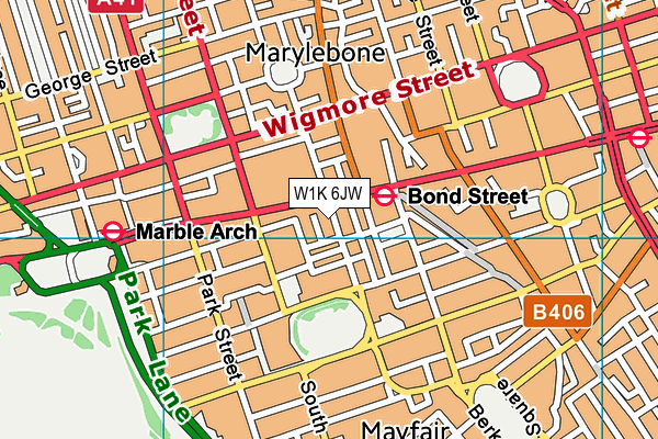 W1K 6JW map - OS VectorMap District (Ordnance Survey)