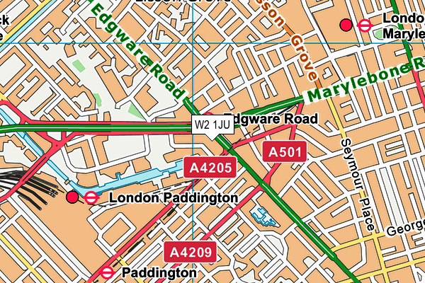 Livingwell Health Club (London Metropole) (Closed) map (W2 1JU) - OS VectorMap District (Ordnance Survey)
