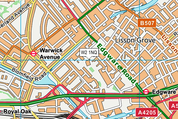 W2 1NQ map - OS VectorMap District (Ordnance Survey)