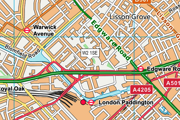 W2 1SE map - OS VectorMap District (Ordnance Survey)