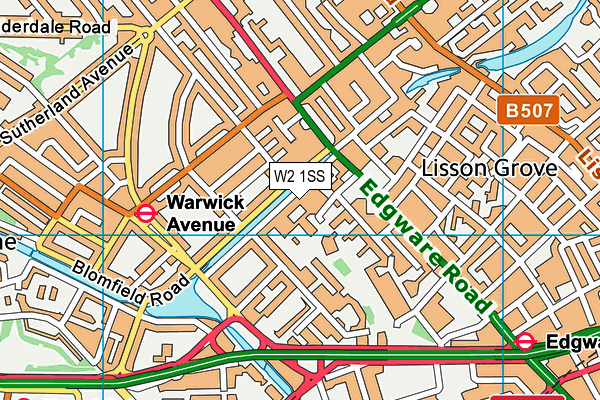 W2 1SS map - OS VectorMap District (Ordnance Survey)