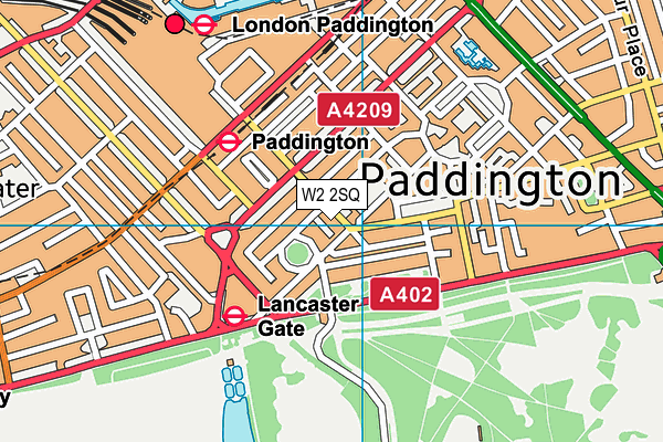 W2 2SQ map - OS VectorMap District (Ordnance Survey)