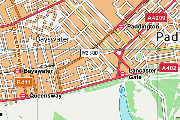 St James & St John Church of England Primary School map (W2 3QD) - OS VectorMap District (Ordnance Survey)