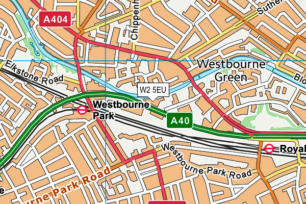 Harbour Club (Notting Hill) map (W2 5EU) - OS VectorMap District (Ordnance Survey)