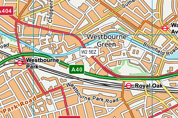 Westminster Academy map (W2 5EZ) - OS VectorMap District (Ordnance Survey)