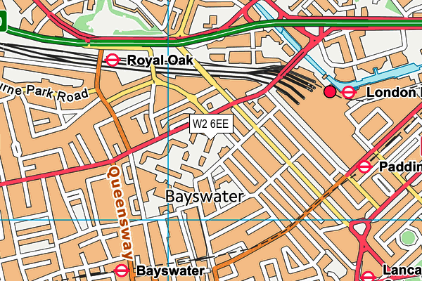 W2 6EE map - OS VectorMap District (Ordnance Survey)