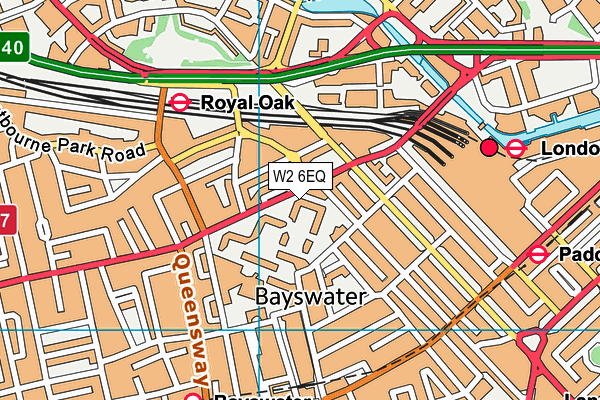 W2 6EQ map - OS VectorMap District (Ordnance Survey)