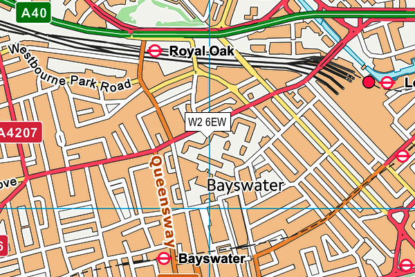 W2 6EW map - OS VectorMap District (Ordnance Survey)