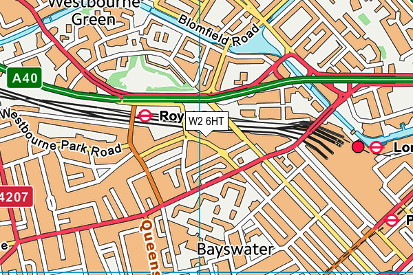 W2 6HT map - OS VectorMap District (Ordnance Survey)