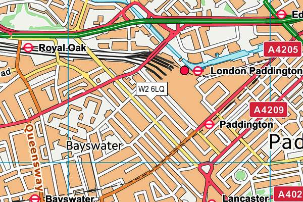 W2 6LQ map - OS VectorMap District (Ordnance Survey)