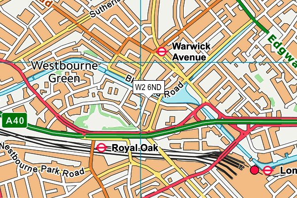 W2 6ND map - OS VectorMap District (Ordnance Survey)