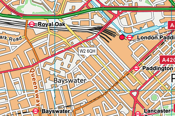 W2 6QH map - OS VectorMap District (Ordnance Survey)