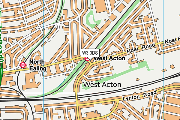 W3 0DS map - OS VectorMap District (Ordnance Survey)