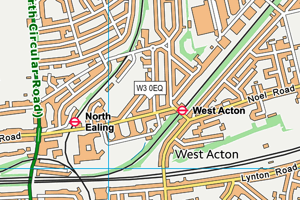 W3 0EQ map - OS VectorMap District (Ordnance Survey)