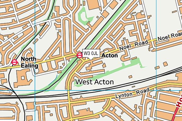 West Acton Primary School map (W3 0JL) - OS VectorMap District (Ordnance Survey)