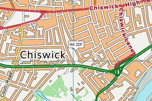 St Mary's Catholic Primary School ,Chiswick map (W4 2DF) - OS VectorMap District (Ordnance Survey)