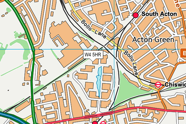 W4 5HR map - OS VectorMap District (Ordnance Survey)