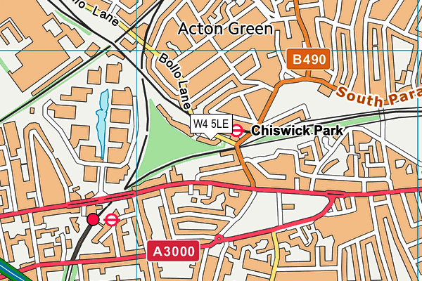 W4 5LE map - OS VectorMap District (Ordnance Survey)