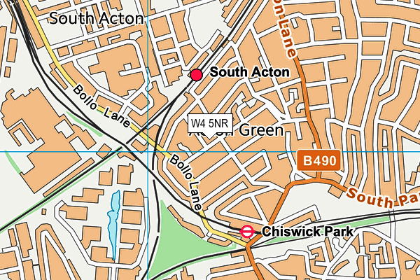 W4 5NR map - OS VectorMap District (Ordnance Survey)