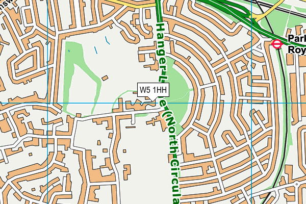 W5 1HH map - OS VectorMap District (Ordnance Survey)