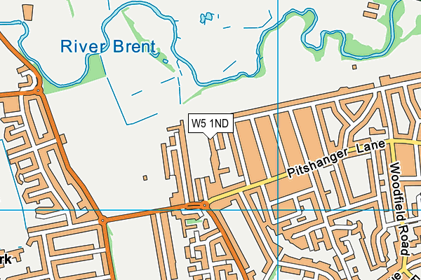W5 1ND map - OS VectorMap District (Ordnance Survey)