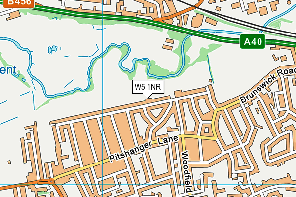 Park Sports (Pitshanger Park) map (W5 1NR) - OS VectorMap District (Ordnance Survey)