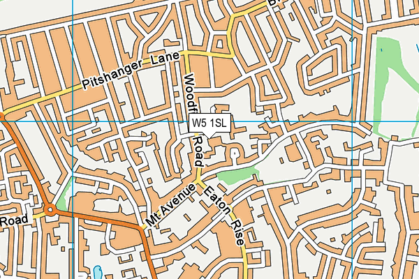 St Gregory's Catholic Primary School map (W5 1SL) - OS VectorMap District (Ordnance Survey)